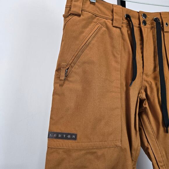 Burton Southside Men's Snowboarding Pants Dry Ride Canva Tan Medium Streetwear - Picture 2 of 8